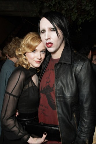 Evan Rachel Wood and Marilyn Manson at the Gala Screening of Sony Pictures "Across The Universe" during the 2007 Toronto International Film Festival held at the Roy Thompson Hall on September 10, 2007 in Toronto, Canada.